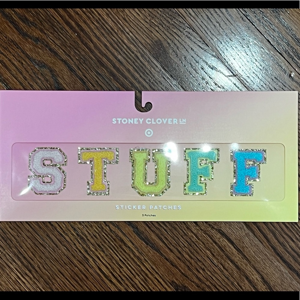 Stoney Clover X Target letter patches, STUFF